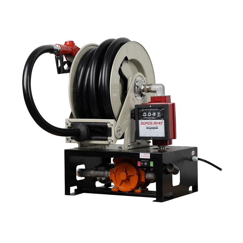 SY-JP01 Series Compact Electric Metering Pump Assembly with Hose Reel – Diesel & Kerosene Transfer Solution