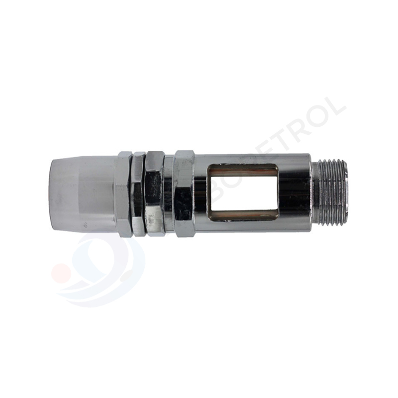 Heavy-Duty Brass Fuel Flow Indicator with Four Round Holes for Dispenser
