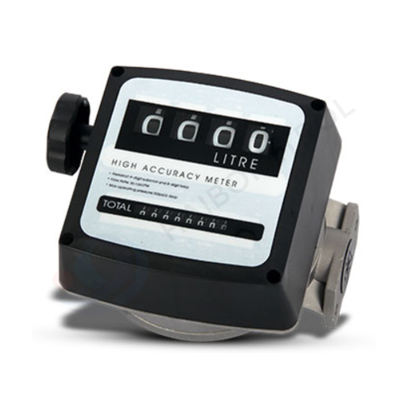 High-Precision 4-Digit Mechanical Flow Meter for Non-Commercial Fuel Measurement