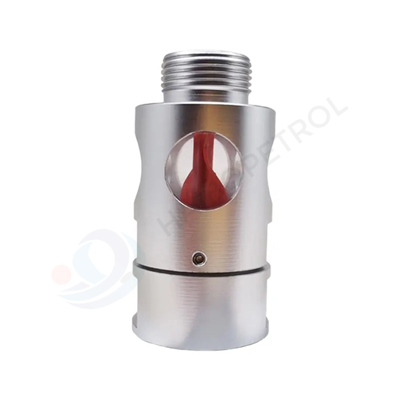 Provides clear visual monitoring of fuel flow during dispensing operations.
